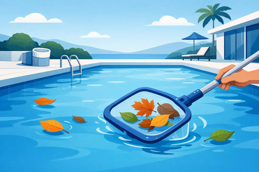 Enlever les feuilles en surface de piscine vite