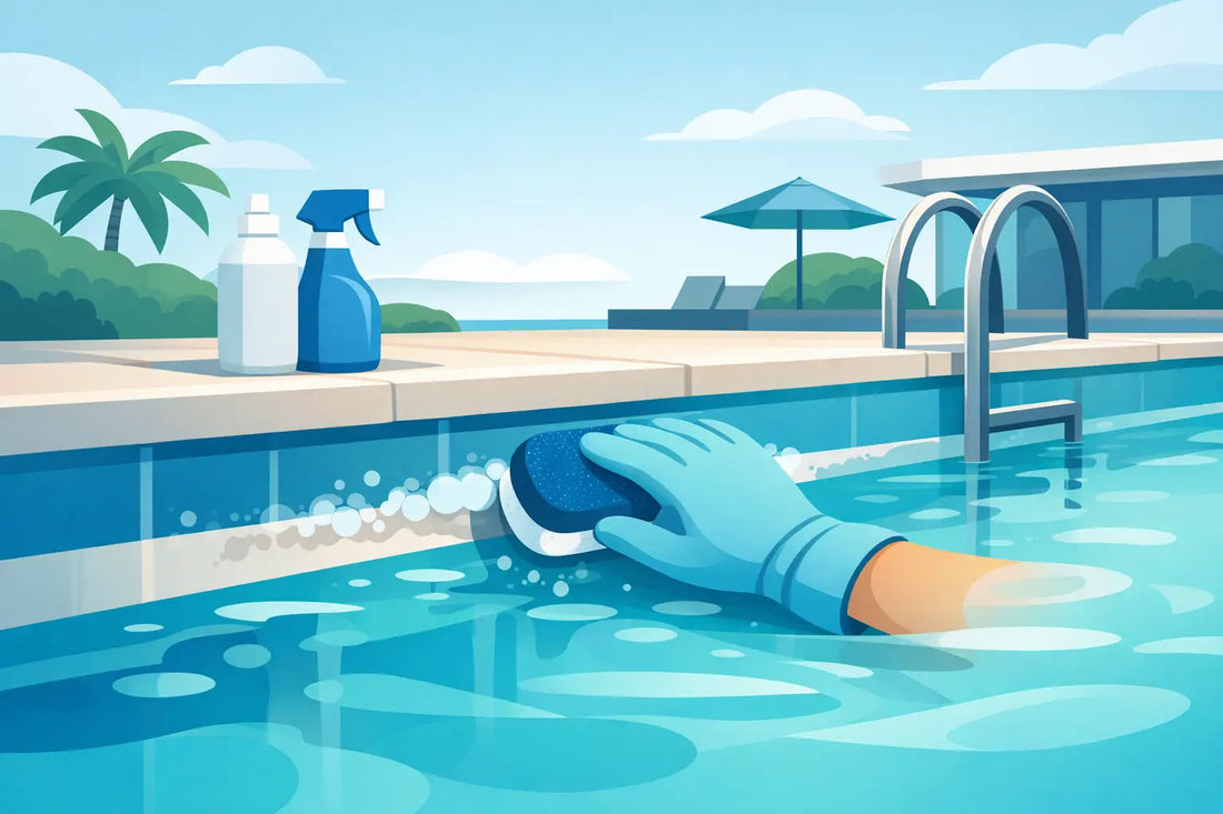 Comment nettoyer la ligne d’eau piscine