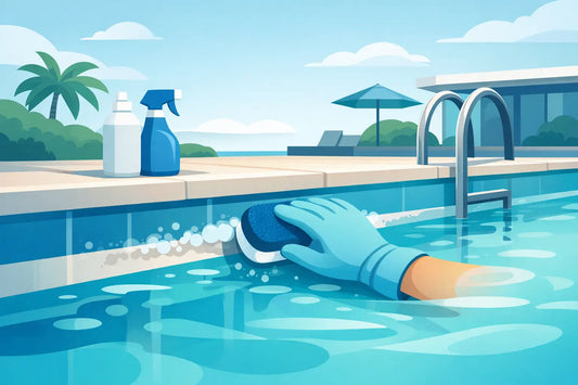 Comment nettoyer la ligne d’eau piscine