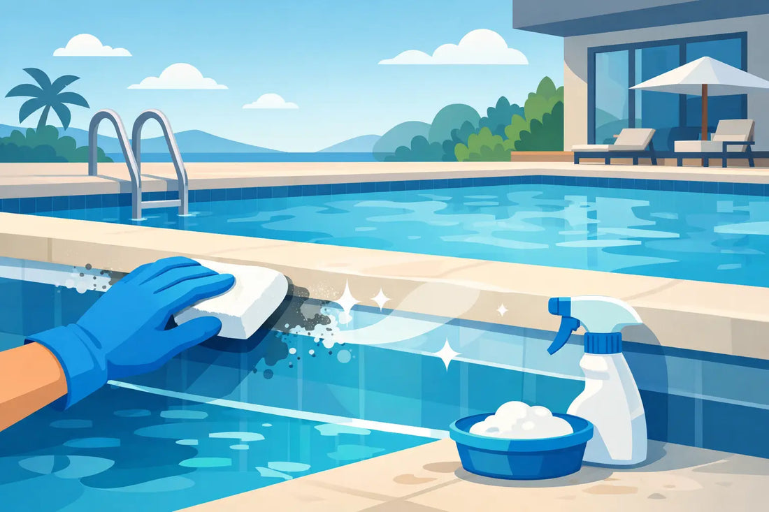 Nettoyer la ligne d’eau de piscine vite