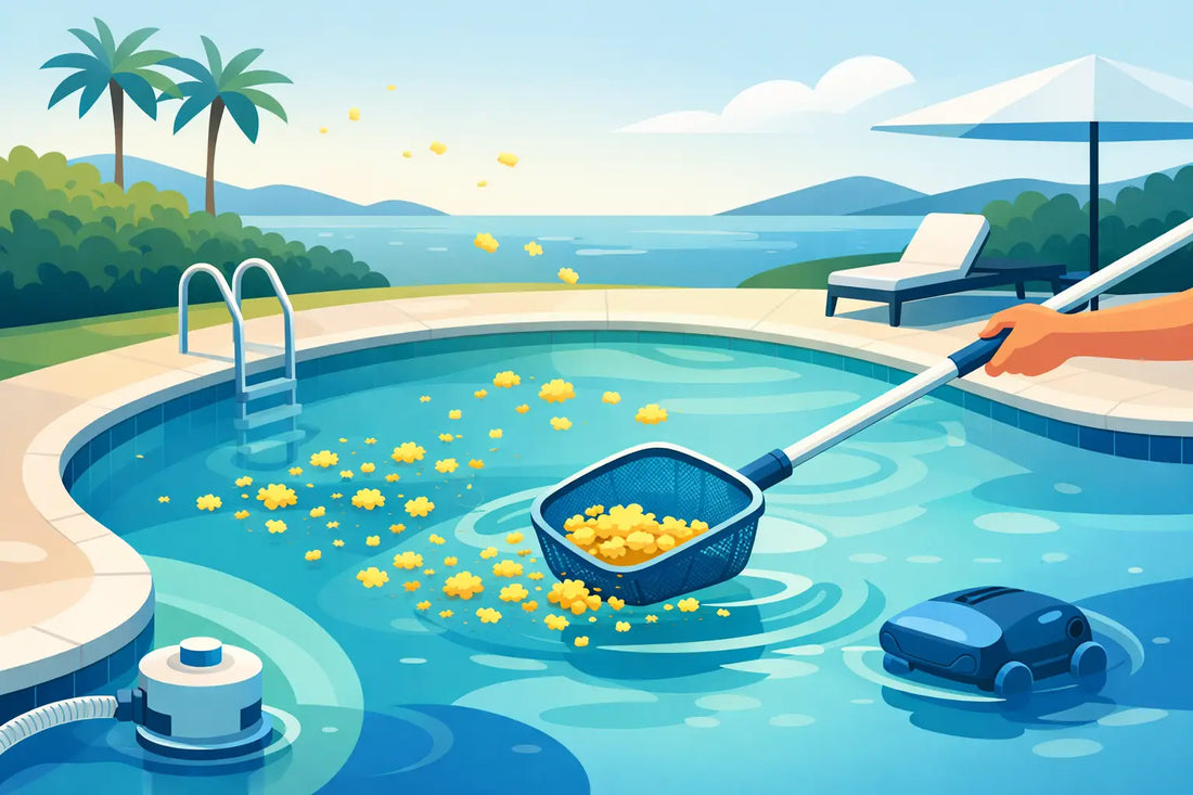 Retirer le pollen de piscine facilement