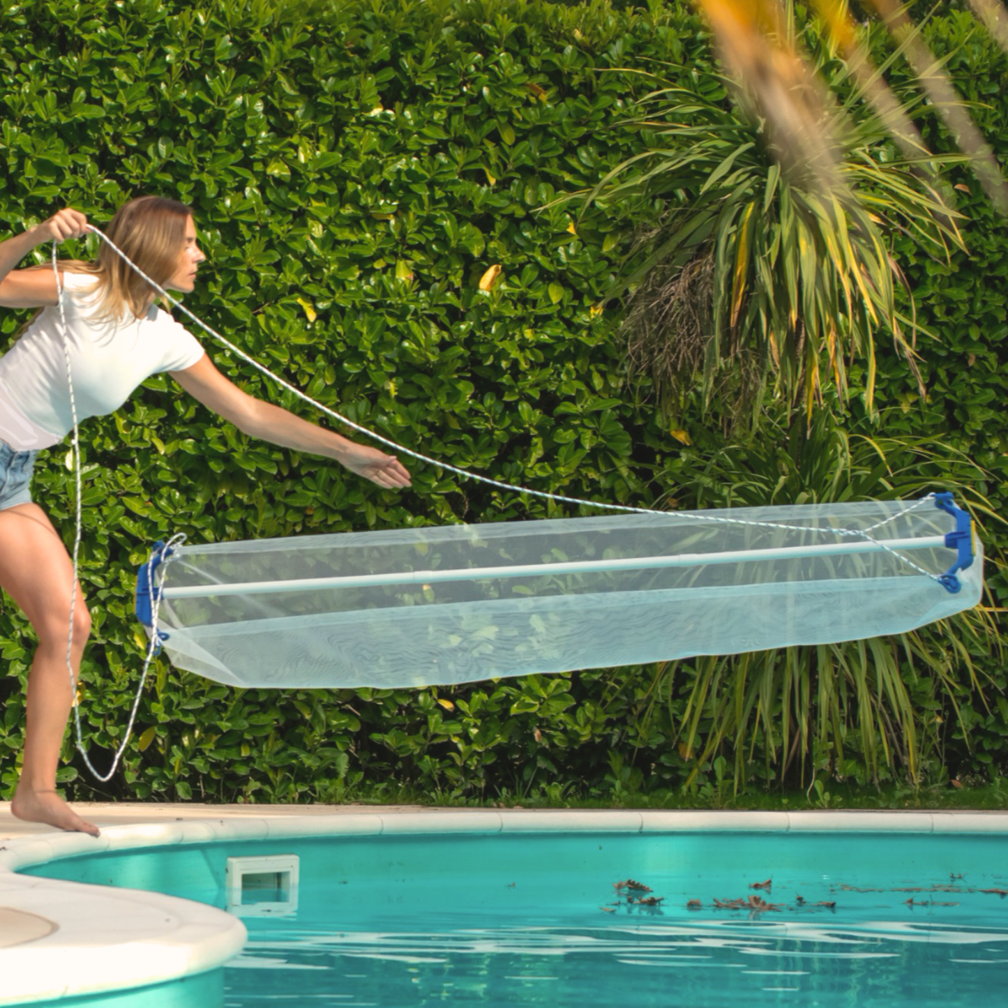 Platypool epuisette XXL flottante nettoyage piscine rapide